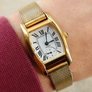 Noevir Citizen N153 Barrel Case Roman Dial Vintage Ladies Watch 21mm Gold Rare
